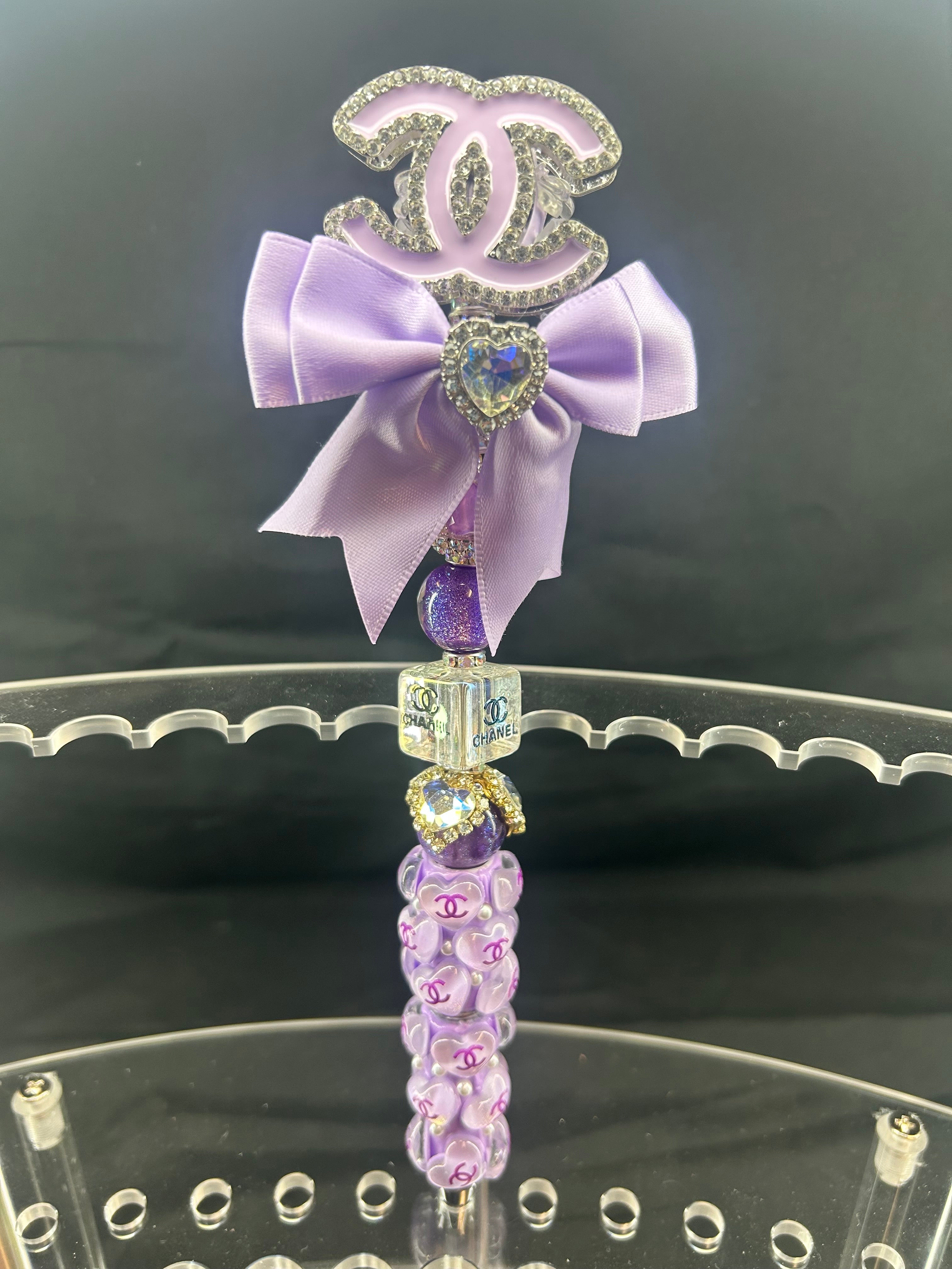 Purple CC beaded pen