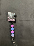 Dialysis Technician - Beaded Badge Reel