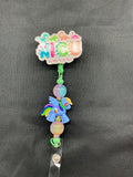 Nicu Dinosaur - Beaded Badge Reel