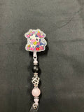 Cow - Beaded Badge Reel