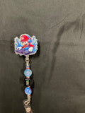 Mario Gaming - Beaded Badge Reel