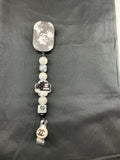 Fancy cc beaded badge reel ￼