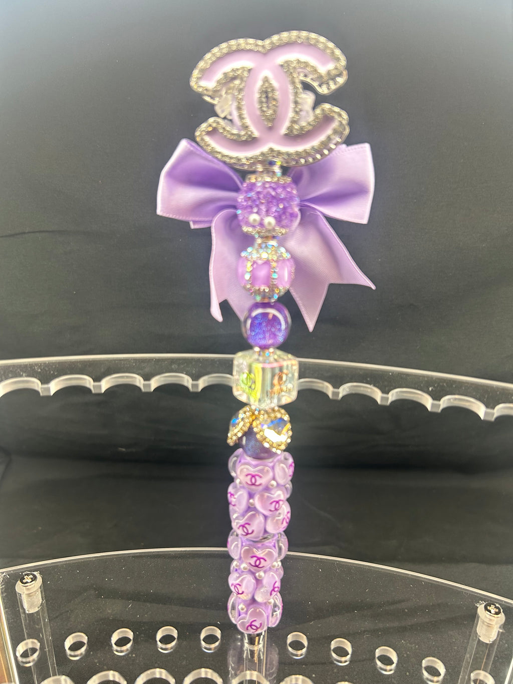 Purple CC beaded pen