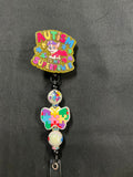 Autism Awareness (Style 3) - Beaded Badge Reel