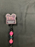 Respiratory Therapist - Beaded Badge Reel