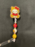 Hello Pooh - Beaded Badge Reel