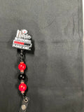 Nurse in Progress - Beaded Badge Reel