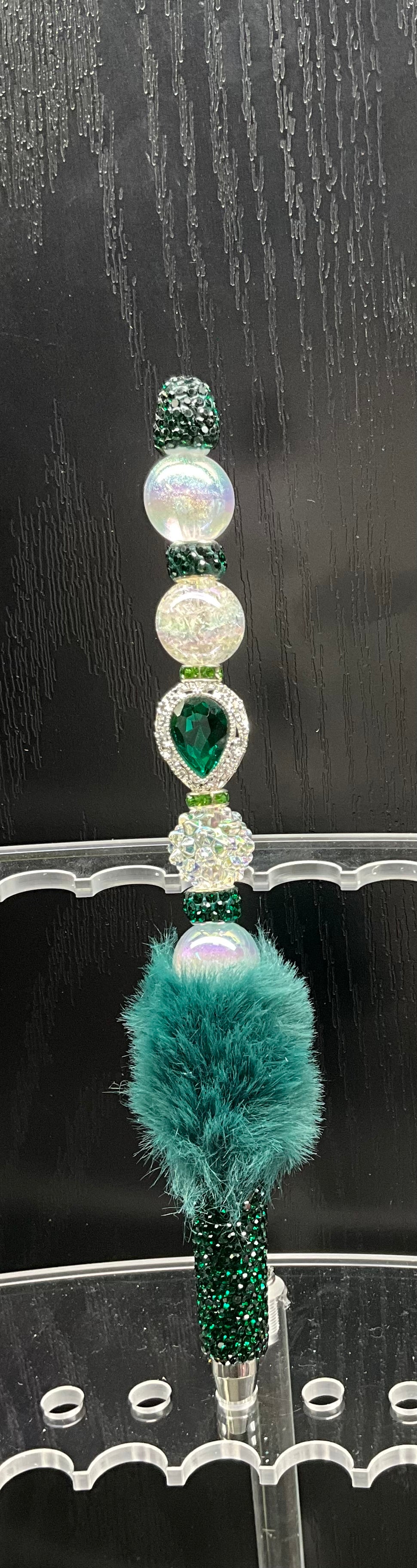 Green beaded pen