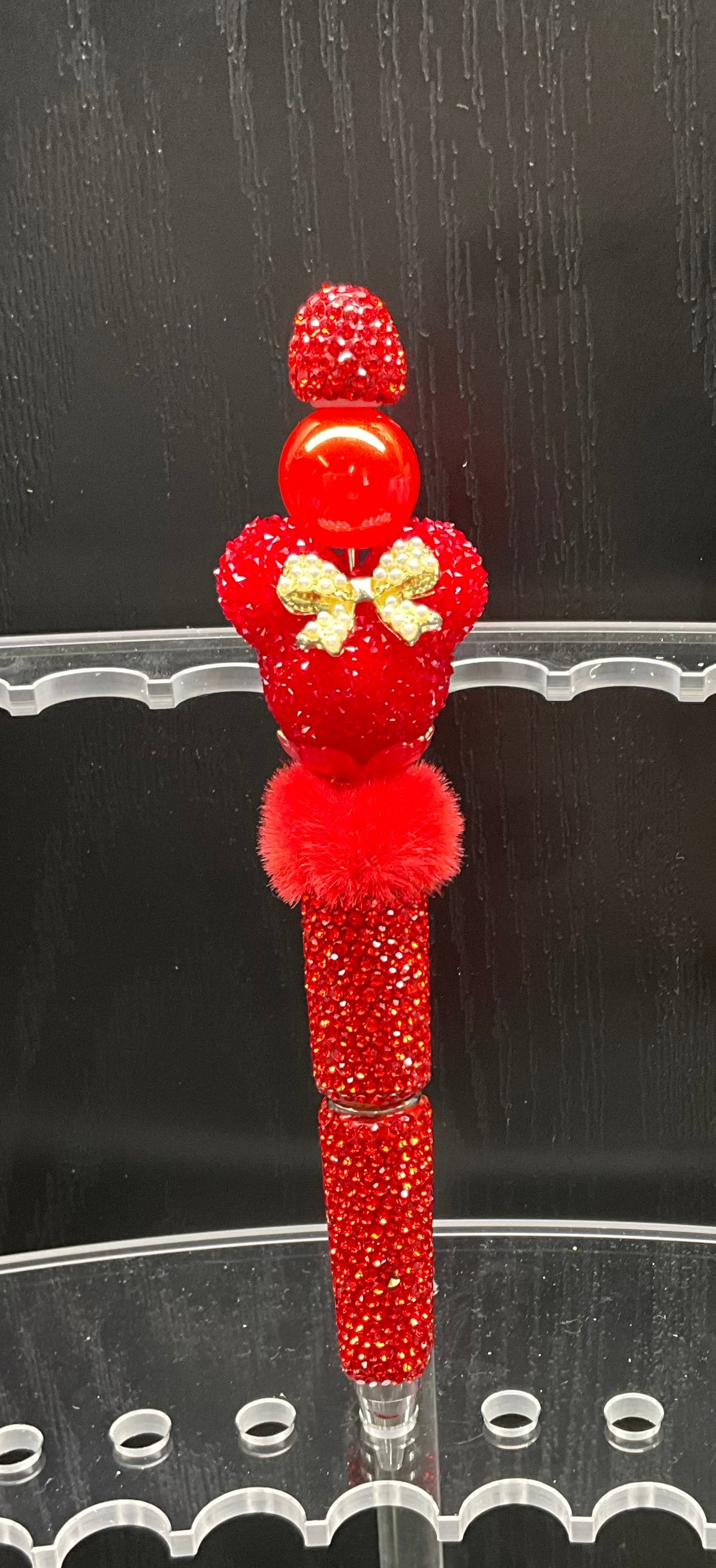 Mini mouse beaded pen