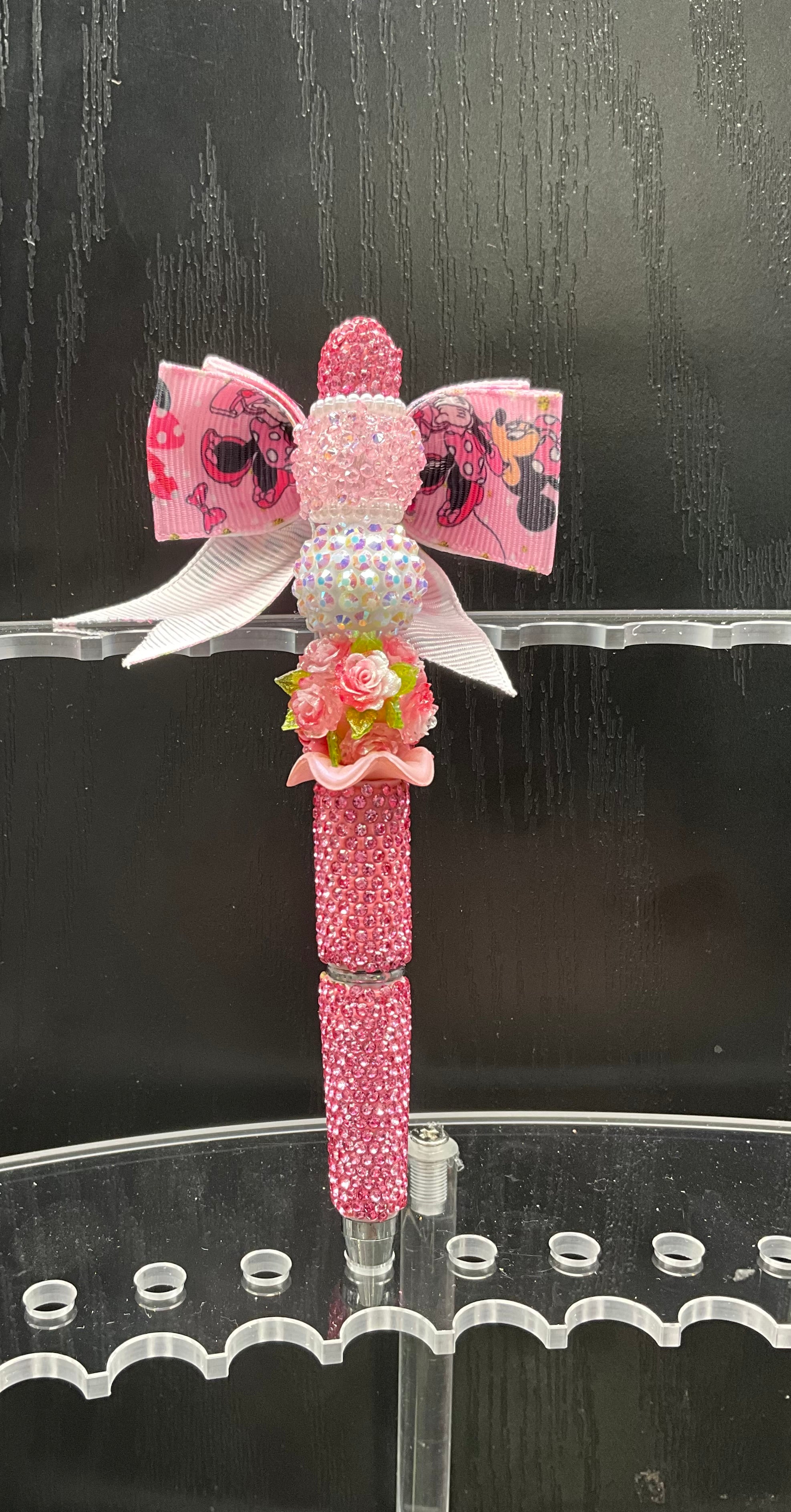 Mini mouse beaded pen